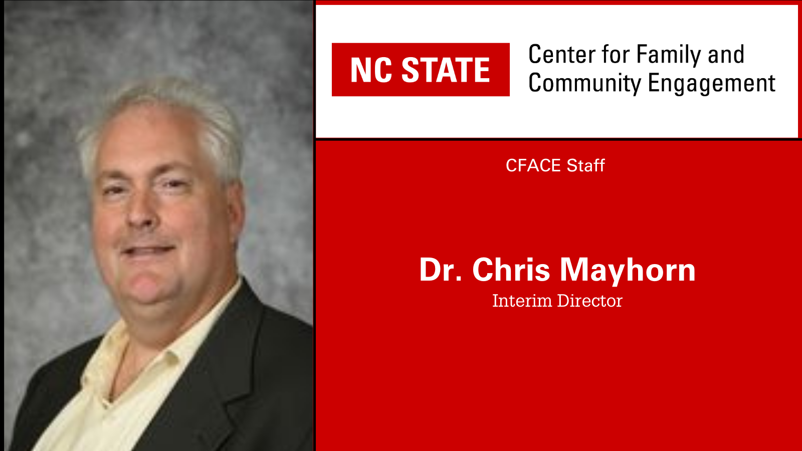 Dr. Chris Mayhorn