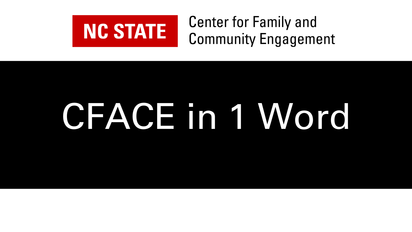 Impactful Students CFACE in One Word