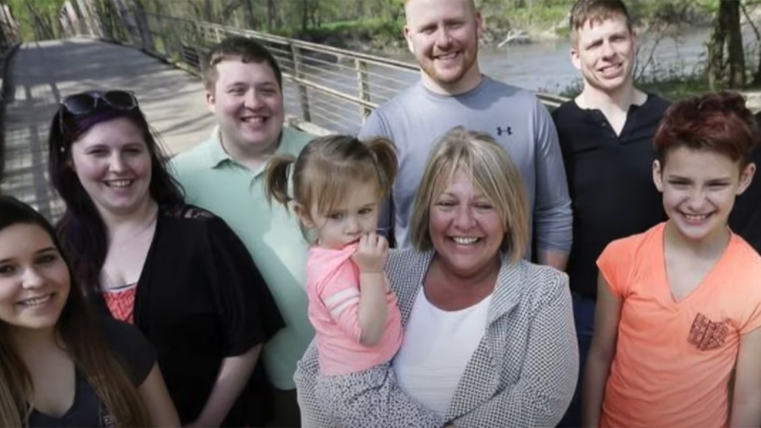 family standing together
